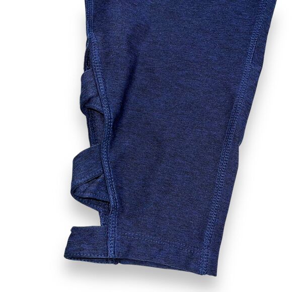 Apana Womens Leggings Athletic Workout Yoga Stretch Cutout Leg Pull On Blue 2X - Picture 3 of 10